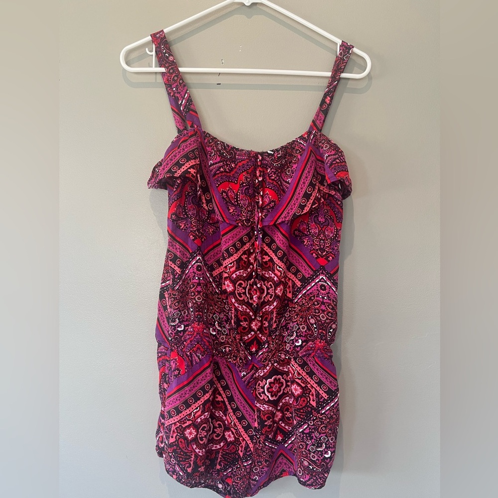 Bright paisley print romper by Live To Be Spoiled